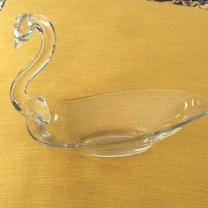 Swan soap candy trinket dish Duncan and miller